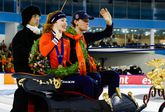 Rondje op arrenslee was extra bijzonder voor Nederlandse topschaatsster: 'Deze waren ook op je bruiloft!'
