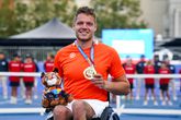 Rolstoeltennisser Ruben Spaargaren doet ondanks uitvalsverschijnselen mee aan de ABN AMRO Open: 'Tranen in mijn ogen'