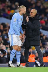 Erling Haaland en Pep Guardiola © Getty Images