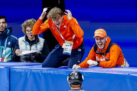Broer gouden Jens van 't Wout vol emotie: 'Liever hij goud dan ik, ik ben nu ook olympisch kampioen'