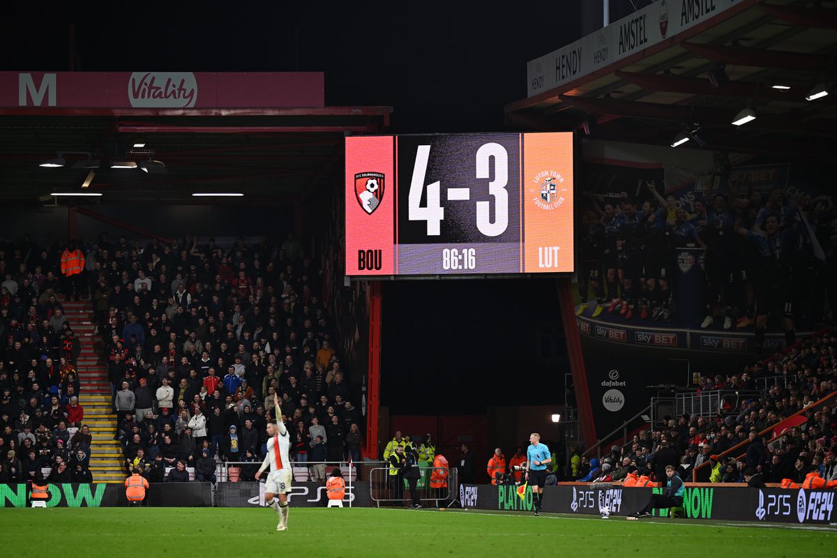 Bournemouth en Luton Town maken er een doelpuntenfestijn van op Champions League-avond