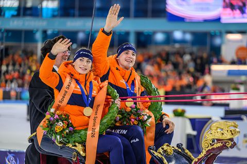 Topschaatsster Femke Kok reageert op liefdesgeruchten: 'Als mensen daar meer van maken, moeten zij dat weten'