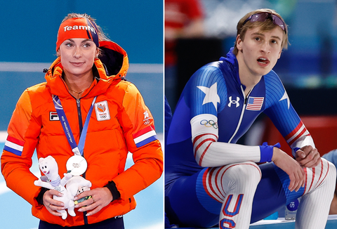 Dolle pret om 'ongemakkelijke' beelden schaatsfenomeen Jordan Stolz: 'Dat was bij Femke Kok wel anders'