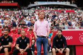 Alex Pastoor als trainer van Almere City in de Johan Cruijff Arena tegen Ajax. Gaat hij komende zomer toch naar Antwerp? ©Pro Shots
