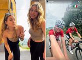 Dansende Joy Beune geniet met 'schaatszus' Robin Groot volop van trainingskamp in Toscane