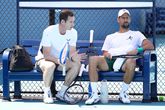 Andy Murray en Novak Djokovic. © Getty Images.