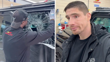 Rico Verhoeven krijgt lachers op zijn hand bij reparatie van zijn G Wagon: 'Er moet een monteur komen'