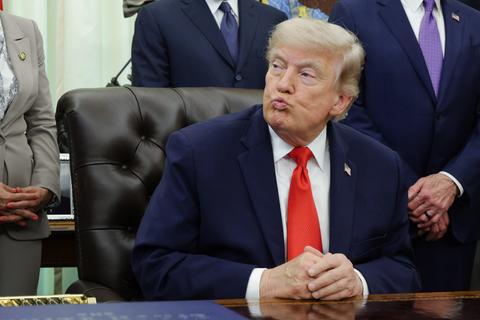 Dit zei president Donald Trump in de kleedkamer tegen de spelers van de Verenigde Staten