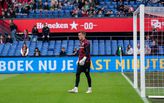 Wellenreuther onder de lat bij Feyenoord tegen KRC Genk. ©Pro Shots.