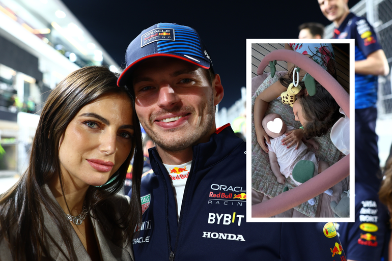 Kelly Piquet (vriendin Max Verstappen) deelt bijzonder beeld van dochtertje Lily met halfzus Penelope