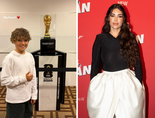 Yolanthe Cabau (ex Wesley Sneijder) beleeft bijzonder moment met zoon Xess Xava op WK voetbal