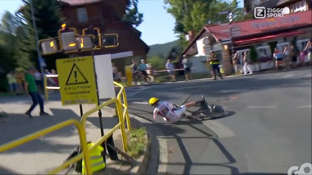 Pech blijft Wilco Kelderman achtervolgen in Ronde van Polen