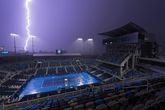 Hevige onweersbuien tijdens Cincinnati Open. Getty Images