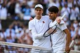 Jannik Sinner en Carlos Alcaraz. © Getty Images