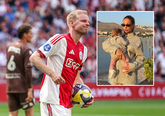 Davy Klaassen en zijn vrouw Laura Benschop met dochter Cruz. Getty Images/TikTok