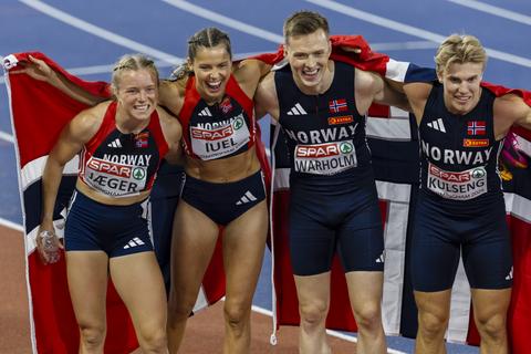 Organisatie EK atletiek schaamt zich voor opmerkelijke fout op Noorse gouden medaille