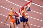 Lieke Klaver en Femke Bol. © Getty Images