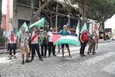 Pro-Palestijnse demonstranten tijdens de twintigste etappe van de Vuelta © GettyImages.