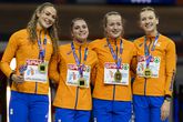 Lieke Klaver, Nina Franke, Cathelijn Peeters en Femke Bol ©Getty Images