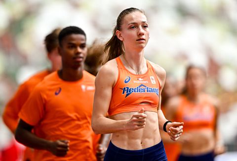 Femke Bol rent naar 'maximaal haalbare' medaille voor Nederlandse gemengde estafetteploeg op WK in Tokio