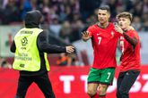 Cristiano Ronaldo met de veldbestormer / Getty Images