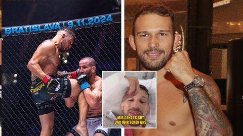 MMA-vechter wint partij met gebroken hand en wordt direct geopereerd: 'We hebben geschiedenis geschreven'