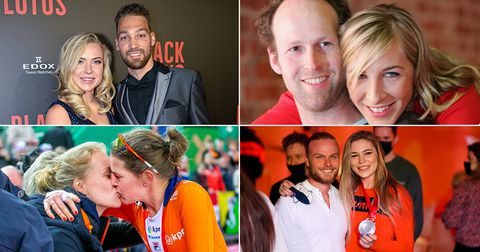 Deze verliefde stelletjes gingen schaatskoppel Angel Daleman en Beau Snellink voor