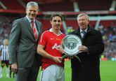 Gary Neville (midden in 2011) is een ware legende voor Manchester United, maar droeg als speler een geheim met zich mee © Getty Images