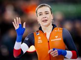 Joy Beune is wereldkampioene op de 3000 meter. © ANP