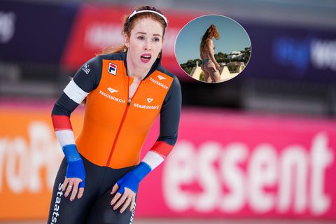 Topschaatsster Antoinette Rijpma-de Jong hult zich in bikini ondanks dat ze 'is gebouwd voor de winter'