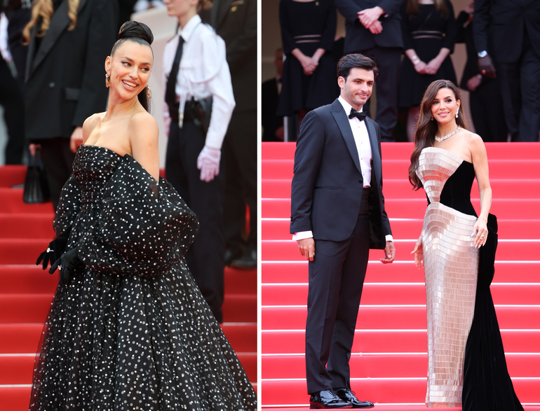 Ex Cristiano Ronaldo steelt show op iconische rode loper, ook Formule 1-coureur Carlos Sainz duikt op met actrice