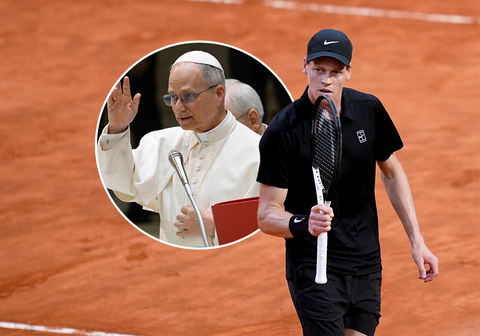 Nieuwe paus ontmoet toptennisser Jannik Sinner, maar kiest legende Andre Agassi boven 'zondaar'