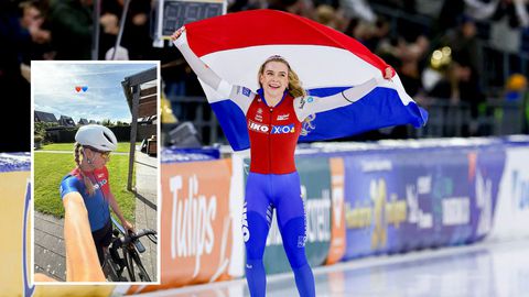 Topschaatsster Joy Beune licht met nieuw tenue tipje van de sluier op voor 'snelste pak ter wereld'