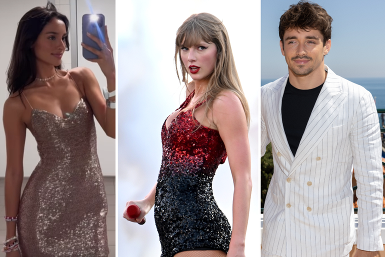 Charles Leclerc duikt met vriendin op bij concert Taylor Swift en wordt door haar uitzinnige fans beloond