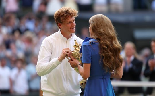 Stralende prinses schittert op Wimbledon naast kampioen Jannik Sinner: 'Geniet van je rust'
