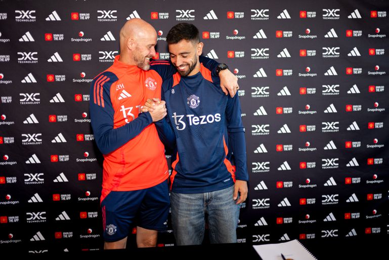 Bruno Fernandes tekent nieuw contract door project Erik ten Hag en Manchester United om voor 'grote prijzen te vechten'