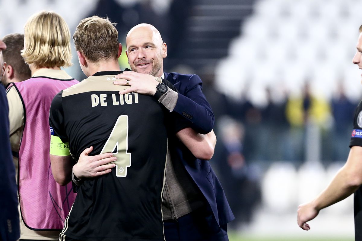 Vertrouwd beeld: Matthijs de Ligt en Erik ten Hag schitteren weer samen bij Manchester United