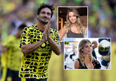 Mats Hummels, zijn vriendin Nicola Cavanis en zijn ex-vrouw Cathy. Getty Images/Instagram