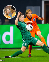 Sam de Grand bij zijn debuut voor Jong Oranje. ©Pro Shots, beeldbewerking Sportnieuws.nl.