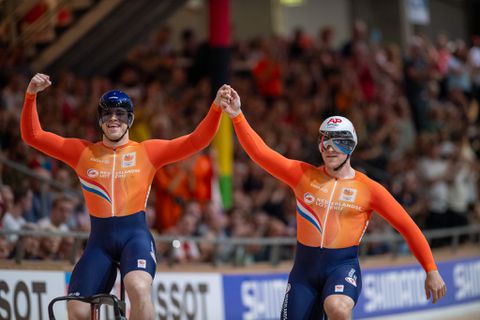 Spanning tussen gouden baanwielrenners zorgt voor extra motivatie: 'We zijn alle drie recht voor zijn raap'