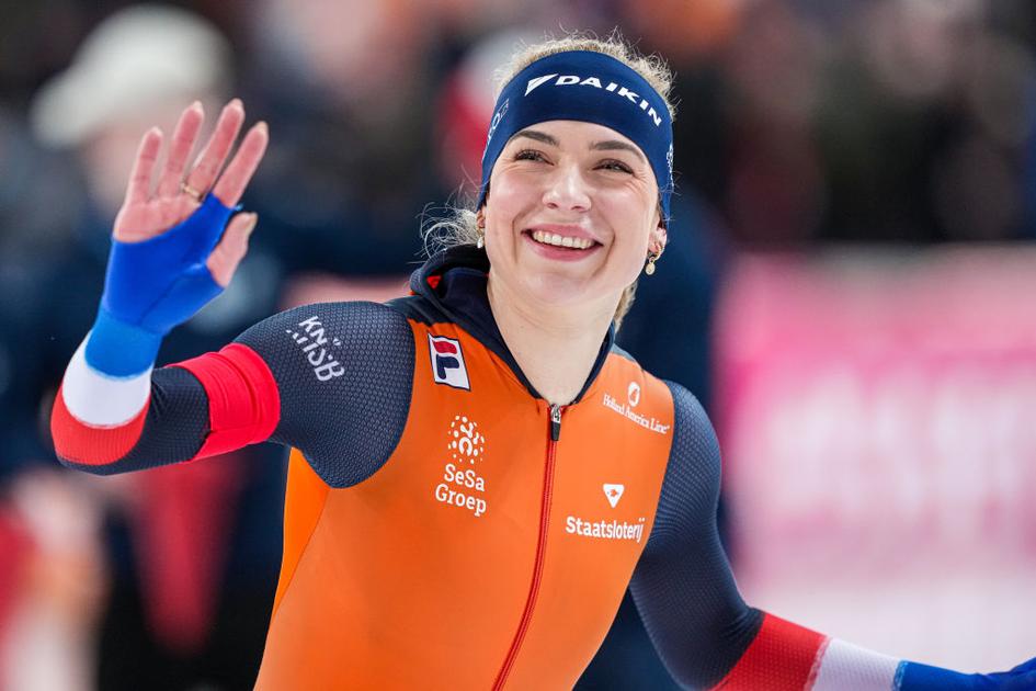 Live World Cup in Salt Lake City clash Jutta Leerdam versus Femke Kok