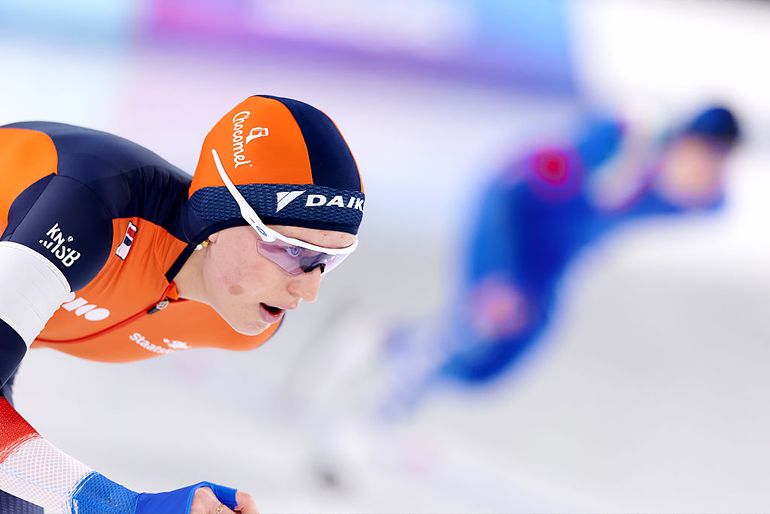 Nederlandse schaatsster (21) vol ongeloof na stunt in Hamar: 'Vroeger zag ik ze op televisie'