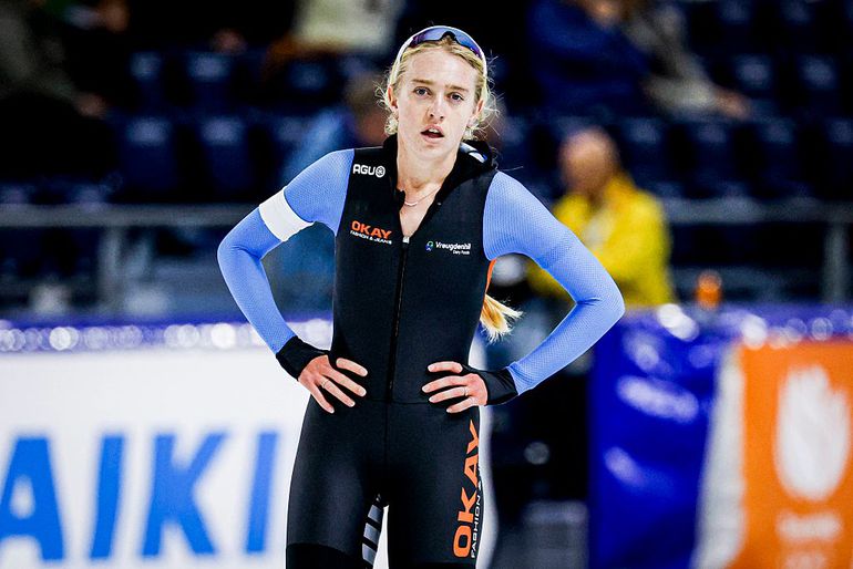 Vervanger Joy Beune in tranen na vervelende gebeurtenis bij World Cup schaatsen in Hamar