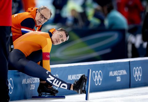 Veelbesproken Joep Wennemars zorgt na schaatsdrama voor lachende gezichten in Milaan: 'Dit is echt goed'