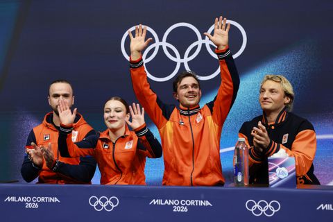 Nederlands liefdeskoppel op Olympische Spelen schrijft historie, maar is op jammerlijke wijze uitgeschakeld