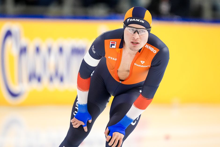 Joep Wennemars zorgt voor sensatie op WK afstanden met wereldtitel en baanrecord