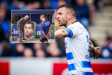 Clublegende kraakt portret af met krenkende woorden, kunstenaar slaat terug: 'Stront in de ogen'