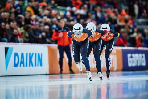 Schaatsicoon baalt licht ondanks 'gouden Oranje-dag' op WK afstanden: 'Dat is mooier op het einde'