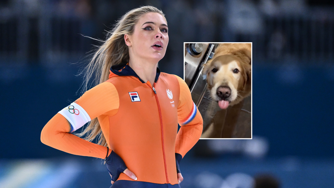 Schaatstopper Jutta Leerdam schrikt zich rot bij opmerkelijk moment in haar keuken: 'Auw, mijn vinge