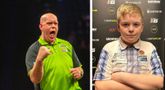 Schots toptalent (10) gooide mede dankzij Michael van Gerwen bijna 105 gemiddeld: 'Hij was zo aardig'